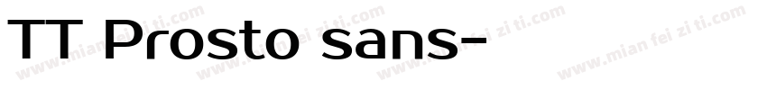 TT Prosto sans字体转换